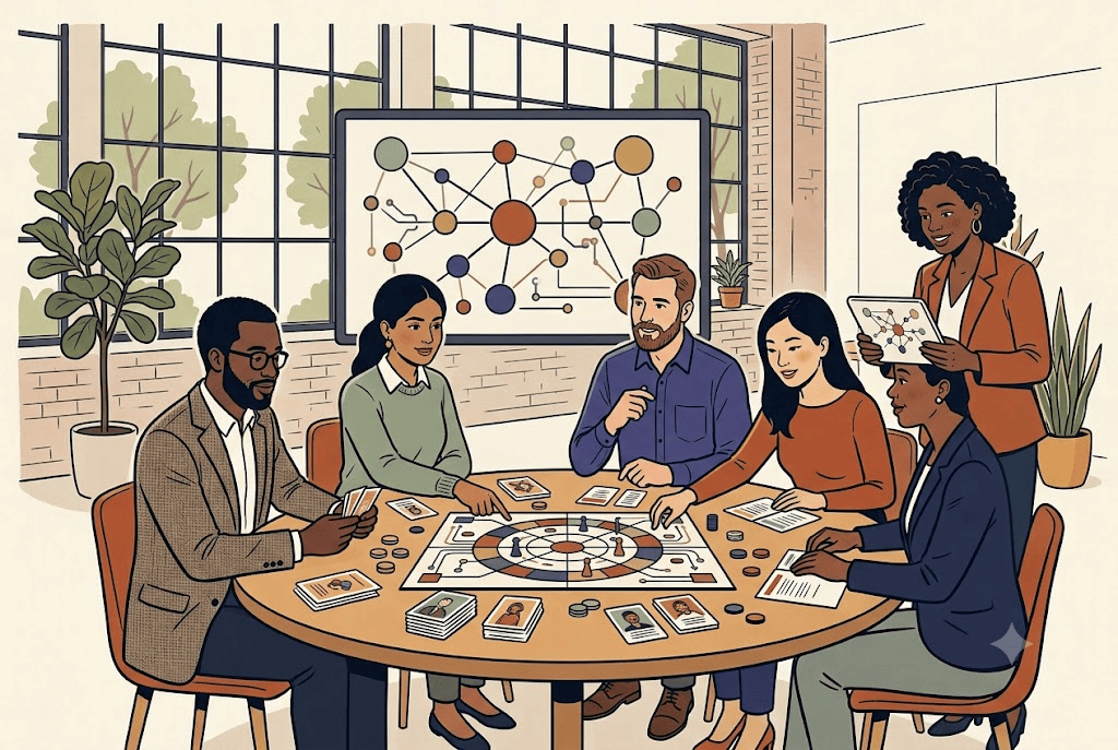 AI Game Facilitation Hub illustration